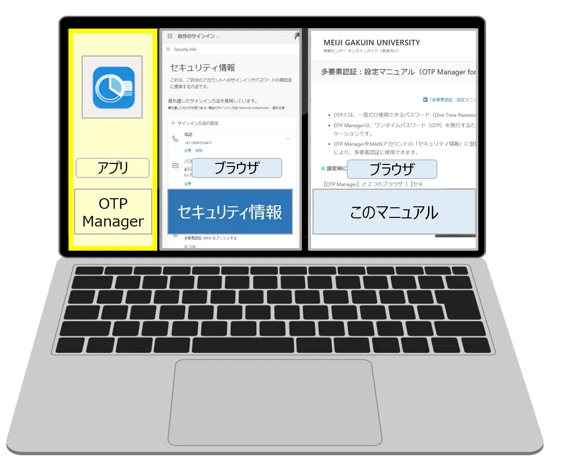 多要素認証：設定マニュアル（OTP Manager for Mac） – Meiji Gakuin